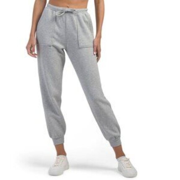 IVL COLLECTIVE Heather Grey High Rise Joggers - Picture 1 of 2